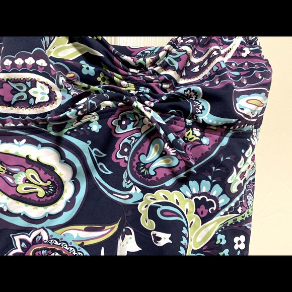 Lands End Tankini size 4 great paisley pattern blue - Picture 3 of 5